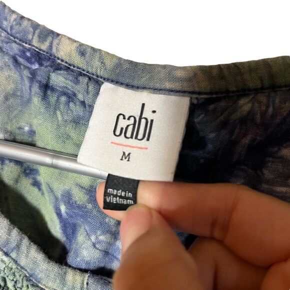 Cabi Tunic Tie Dye Woodstock Button Down Top - Picture 8 of 8
